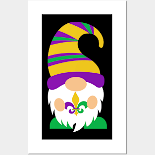 mardi gras gnome Posters and Art